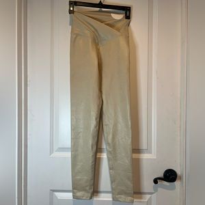 aerie tan crossover leggings